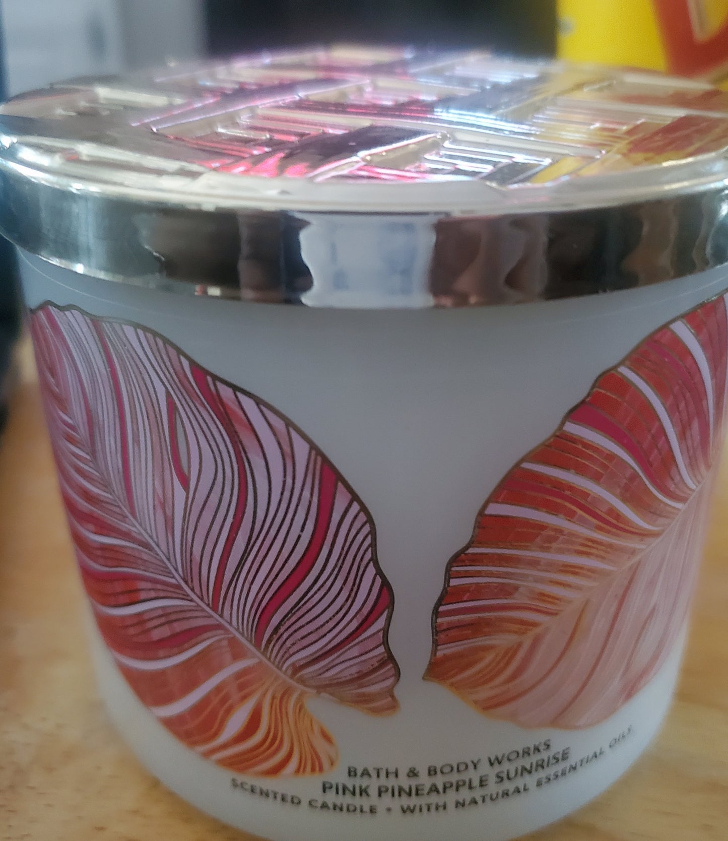 Pink Pineapple sunrise 3 wick candle (Bath and Body Works)